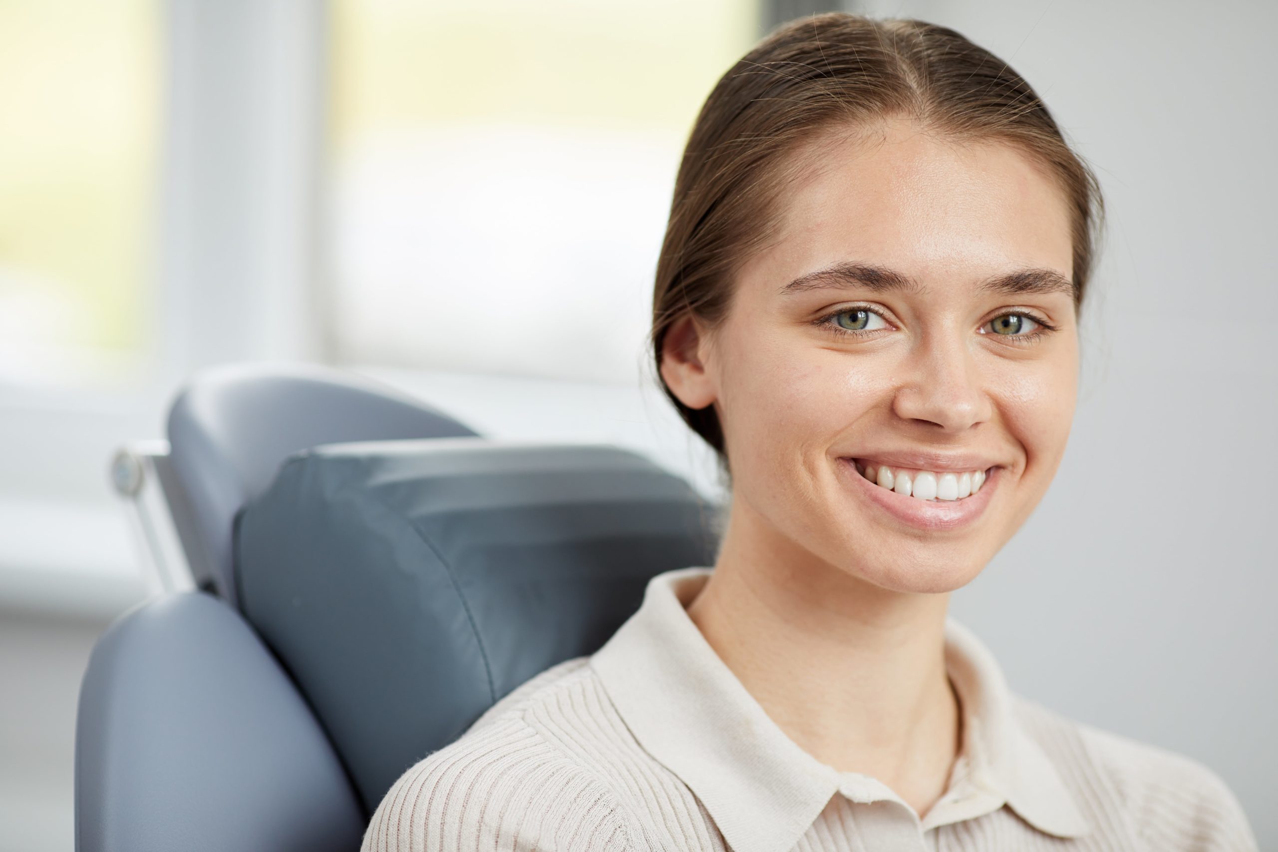 Woman smiling