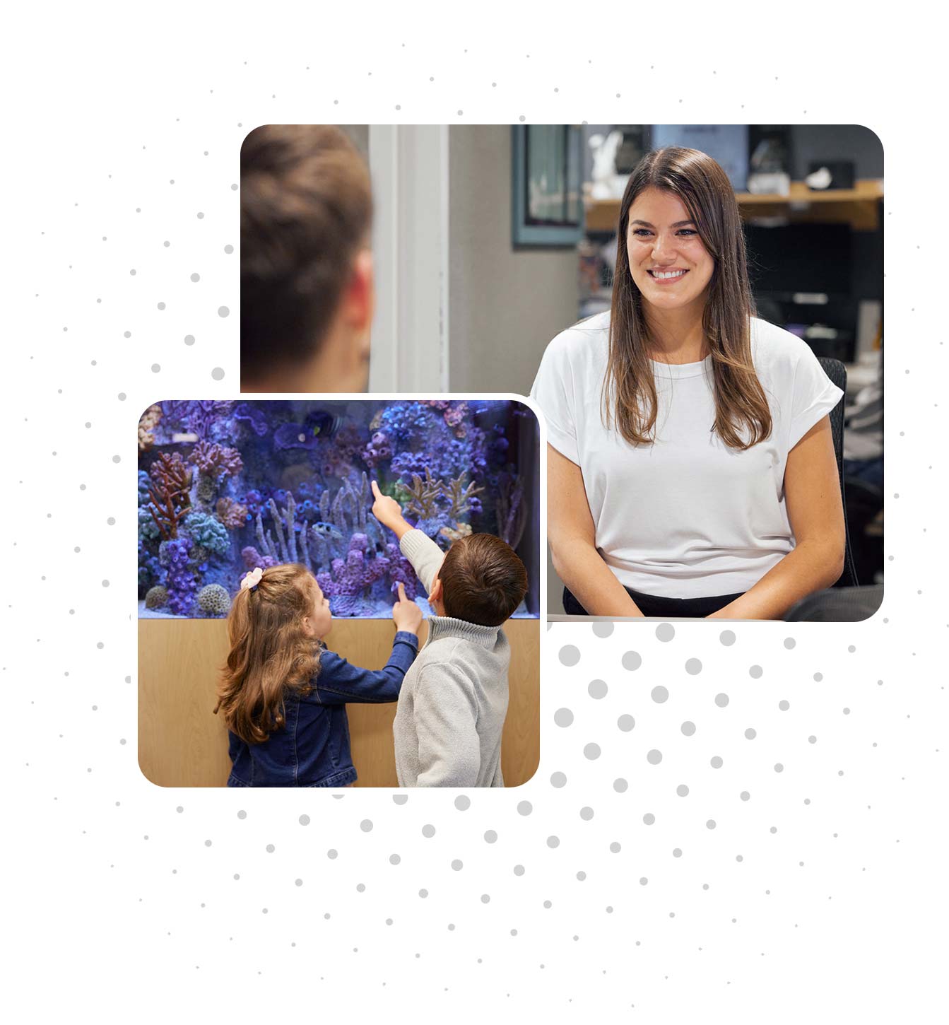 Modern Family Dentistry (collage graphic)